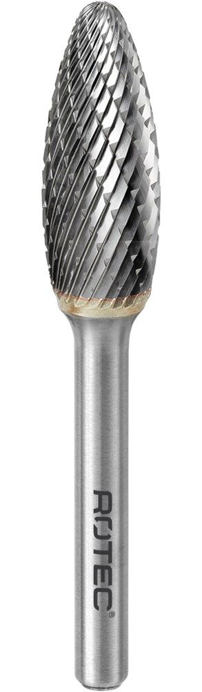 Rotec HM-Stiftfrees, model H - Z6 / Kruisvertand / ø12,7x32x178xø6mm - 4371361