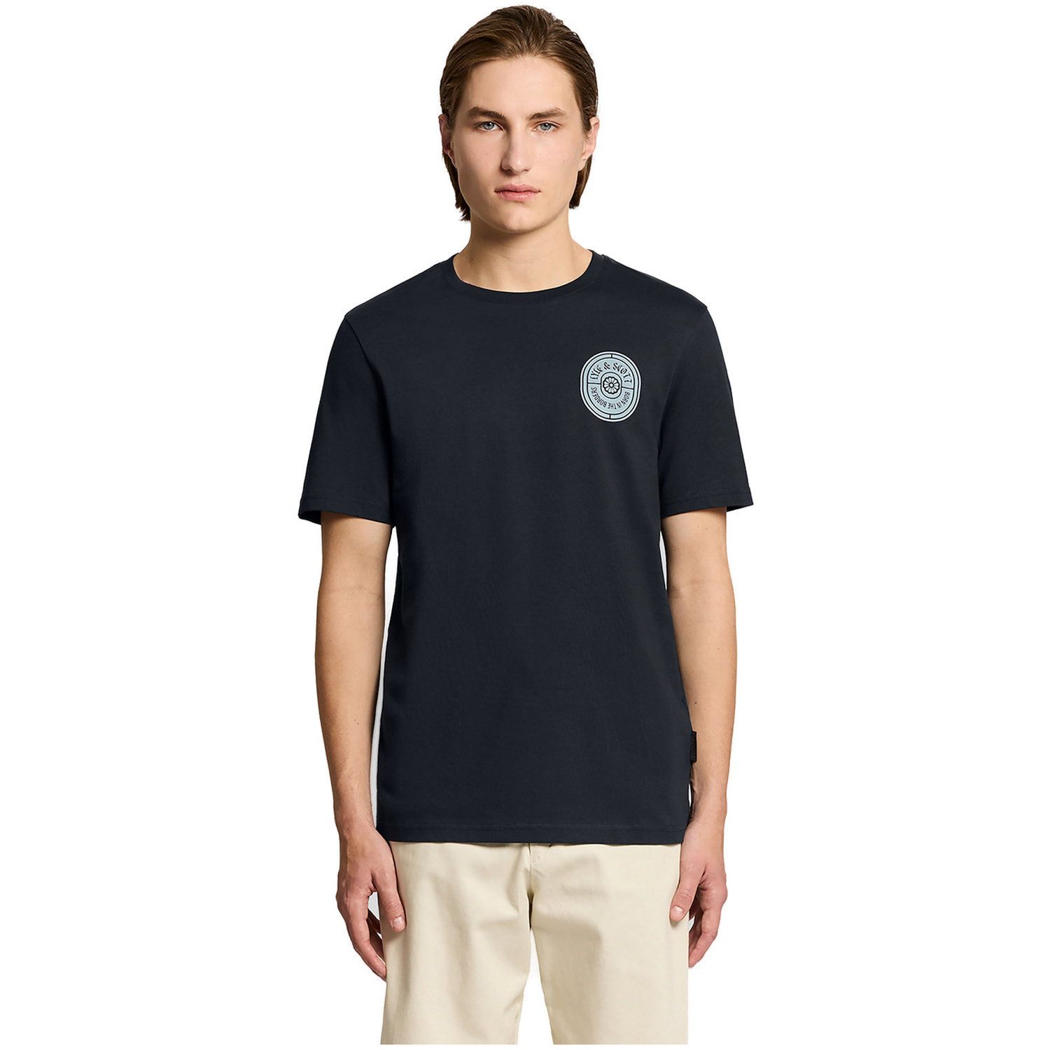 Lyle &amp; Scott Lyle & Scott Borders Label Graphic T-Shirt