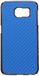 LD Case A000111 beschermhoes voor Samsung Galaxy S6 G920, carbon-look, blauw