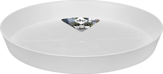 Elho Loft Urban Schotel Rond 34 - Zijdewit - Ø 34.3 cm