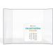 Skantherm Vitre Ragani - Verre prismatique pour poêle à bois - (116 + 348 + 116) x 378 mm (l2+l1+l3 x H1) - 4 mm