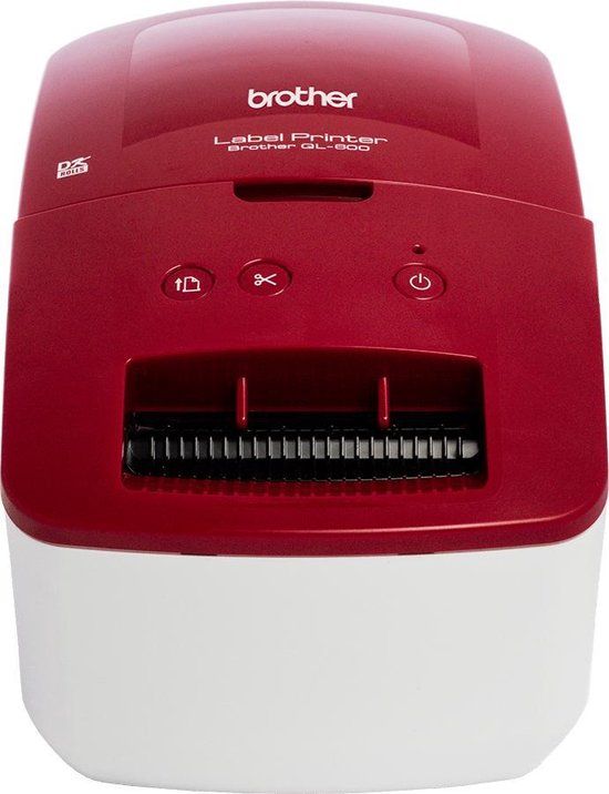 Brother QL-600R Labelprinter - Direct thermisch - 300 x 600 DPI - Wit, rood
