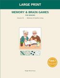 Large-Print Bright Mind Large-Print Memory Games, Brain Puzzles & Activities for Seniors: Wellness & Healthy Living: Volume 10 of the Bright Mind Large-Print Puzzles & Brain Games