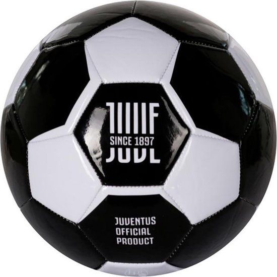 Mondo Sport Voetbal F.C. Juventus Maat 5 - Wit/Zwart - Officieel Product