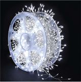 EMOS LED-nanolichtslinger op rol, zilverkleurig, 19,2 m, koud wit, timer