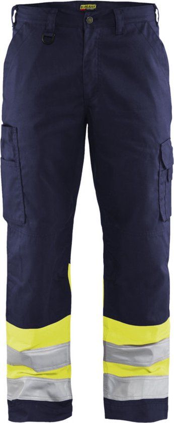 Blåkläder Werkbroek High Vis 1564-1811 - Marine/High Vis Geel - D92