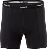 AGU Undershort Men - Fiets-onderbroek - Zadelcomfort - Slim fit - Lange pijp - Katoenmix - Zwart - S