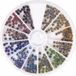 Merkloos Hotfix Ronde strass steentjes - kleuren mix - 360 stuks - 3 mm - knutselen