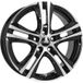 DBV ANDORRA II noir brillant poli façade 7.0Jx17 5x114.3 ET40