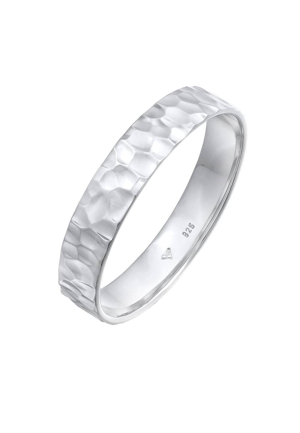 KUZZOI KUZZOI KUZZOI Ring Heren Band Organisch Gestructureerd in 925 Sterling Zilver Mannen sieraden