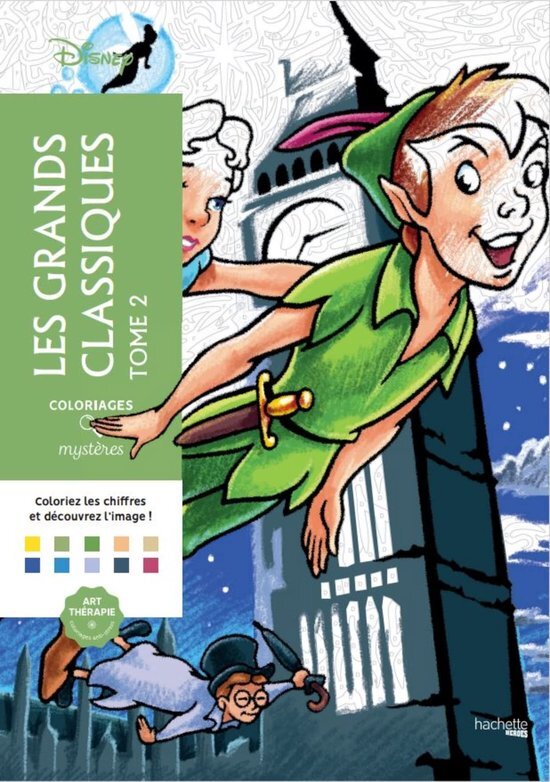 Hachette Disney Les Grands Classiques 2 - Kleuren op nummer - Kleurboek voor volwassenen