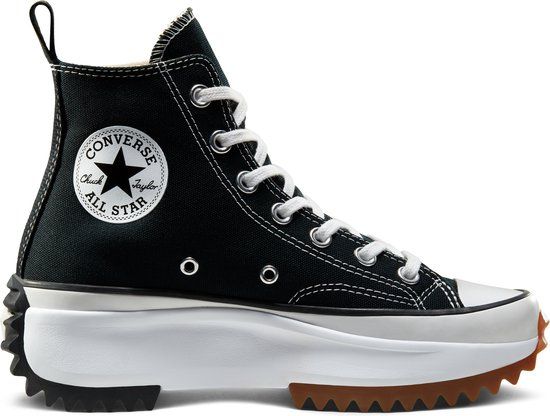 Converse Run Star Hike JWA - Zwart - Maat 41 - Dames - Hoge sneakers - Canvas