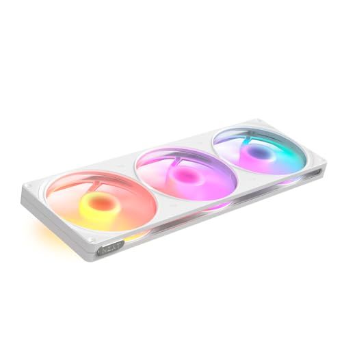 NZXT F420 RGB - 420mm Enkelram PWM RGB-fan - Wit