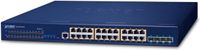PLANET Layer 3 24-Port 10/100/1000T Managed L3 Gigabit Ethernet Switch Blauw