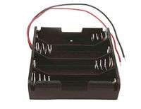 RS PRO Batterijhouder met draadaansluiting voor 4 x AA batterijen