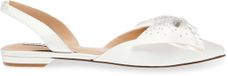 Steve Madden Ballerines femme Cristel ivoire satin cuir sandales plates 36