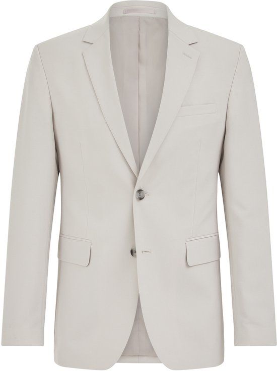 WE Fashion Heren slim fit blazer Greige Maat 42