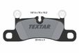 TEXTAR Jeu de plaquettes de frein arrière 2514301