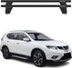 Omac Barres de toit transversales en aluminium pour Nissan X-trail III T32 2013-2017 Pre-FL – Antivol – Rainure en T – Testées City Crash – Charge max 75 kg Noir