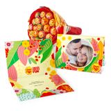 Chupa Chups Bouquet de sucettes avec carte de vœux personnalisée