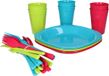 PlasticForte Servies set - 31-delig - kunststof - herbruikbaar - BPA-vrij - picknick servies - camping