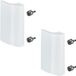 SOTECH 2 pièces Poignée de porte de balcon SEJA aluminium 82 x 52 x 20 mm poignée de traction blanche Poignée de porte-fenêtre