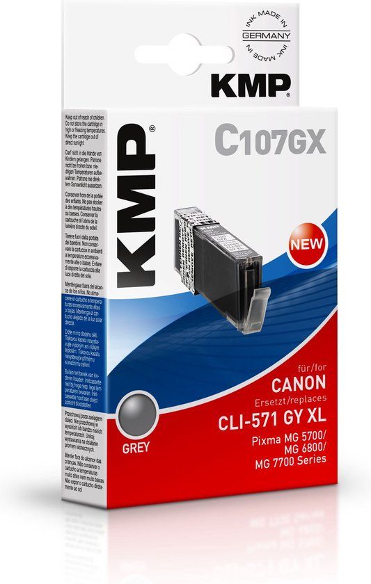 KMP C107GX Inktcartridge Grijs