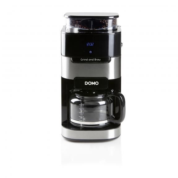 Domo DO721K Koffiemachine met bonenmaler - RVS/Zwart