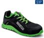 Sparco PRACTICE KEKE – Lichtgewicht veiligheidsschoen S1PL met ademend 3D-mesh en PU-zool - zwart-groen - Maat - 37