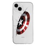 ERT GROUP mobiel telefoonhoesje voor Apple Iphone 14 PLUS origineel en officieel erkend Marvel patroon Captain America 023 optimaal aangepast aan de vorm van de mobiele telefoon, gedeeltelijk bedrukt