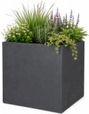 EDA Bloempot Basalt Antraciet Kunststof 40 cm