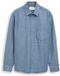 Tom Tailor - Chemisier en jean - Coupe confortable - Taille XL - carreaux denim bleu moyen