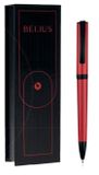 Belius Turbo Blauwe Intrekbare Balpen met Klembevestiging, 2 Stuks