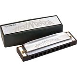 Hohner Hot Metal A Diatonische mondharmonica in La met tas