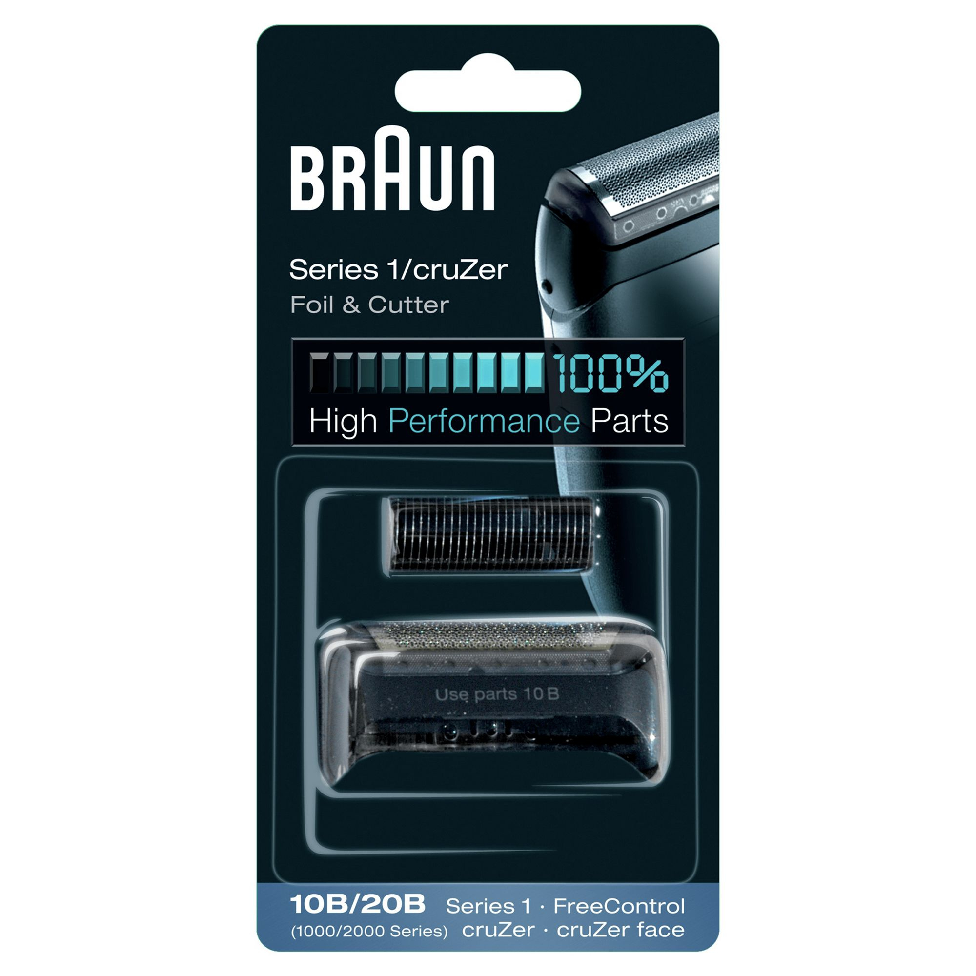 Braun Series 1 10B Elektrisch Scheerapparaat Reservekop Cassette - Zwart