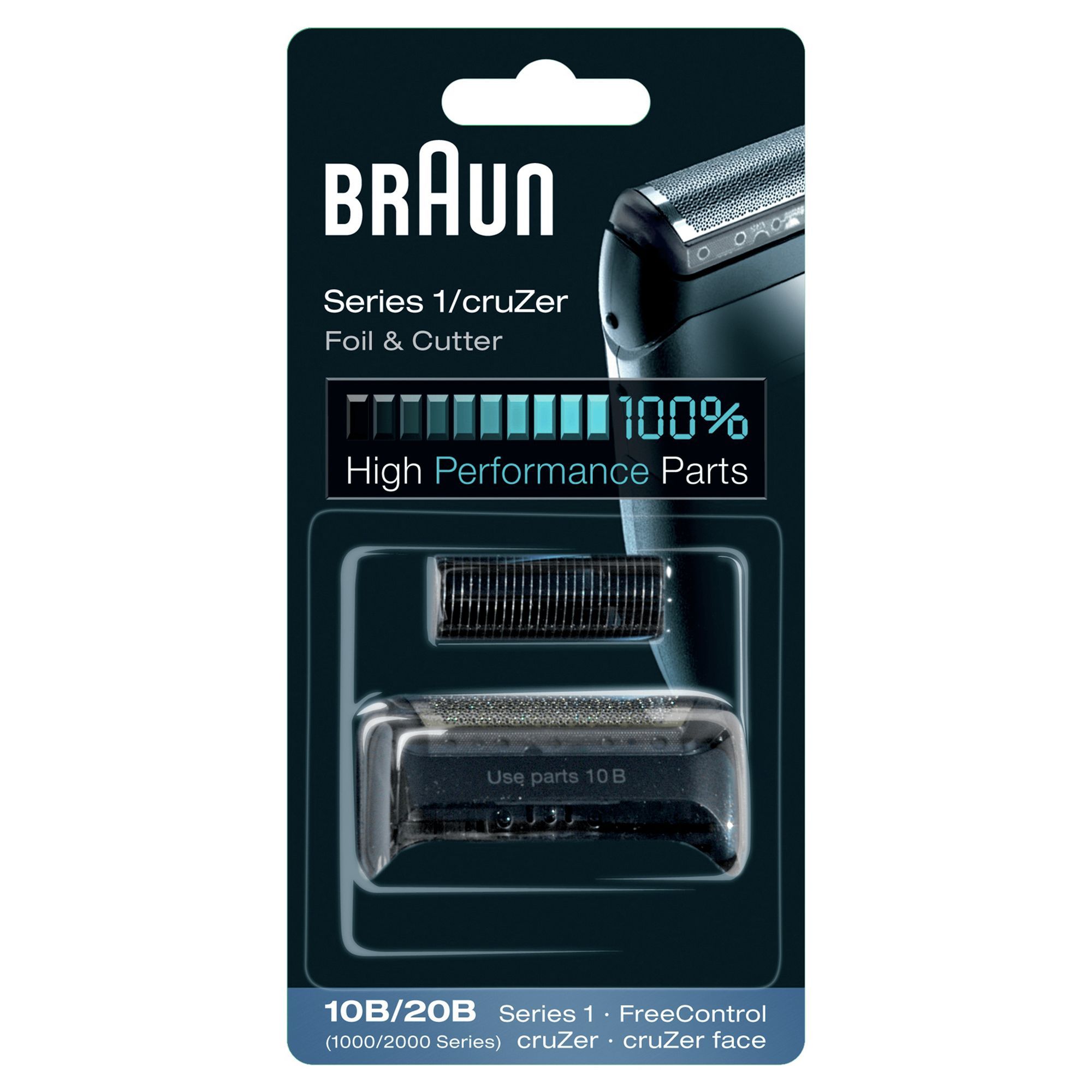 Braun Series 1 10B - Scheerapparaat Reservekop - Zwart