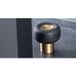 Viefe Butoir de porte au sol BUGGY en aluminium, Ø 47 mm, laiton foncé brossé