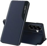 Techsuit Hoesje geschikt voor Samsung Galaxy A37 - eFold Book Case - Donkerblauw
