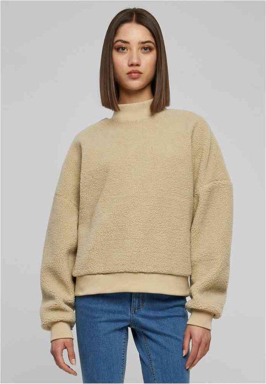 Urban Classics Sherpa Crewneck Sweater - Women - Beige - Size M