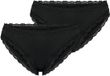 NUR DIE Slip Invisible Seamless Lace Zwart Dames 2-pack