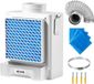 VEVOR Kit de ventilation pour sèche-linge, matériau ABS de haute qualité avec bac de récupération pour ouverture d'évacuation de 99 mm, rappel de surchauffe, 4 tampons de nettoyage