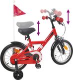 vidaXL Kinderfiets 12 Inch Rood