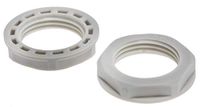 RS PRO Tegenmoer PG11 nylon 66 grijs IP68, verpakking van 25 stuks