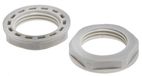 RS PRO Tegenmoer PG11 nylon 66 grijs IP68, verpakking van 25 stuks
