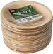 Merkloos / Sans marque Conpax Biologisch afbreekbare schalen/bordjes palmblad - 50x stuks - Dia 15 cm - Milieuvriendelijk - Wegwerp schaaltjes/borden