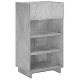 vidaXL Schoenenkast 48 x 38 x 87,5 cm Bewerkt Hout Betongrijs