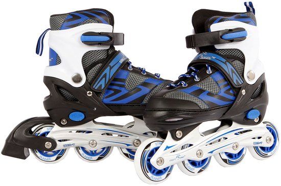 Inline Skates Blauw/Zwart, maat 35-38