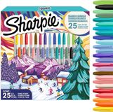 Sharpie Set van Permanent Markers | Limited Edition Feestdagen Kleurenassortiment | Fijne Punt | 18 Markers | Kerstcadeauset