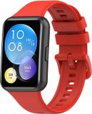 Strap-it Siliconen Smartwatch bandje - Geschikt voor Huawei Watch Fit 2 - Rood