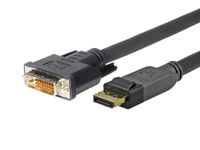 Vivolink PRODPDVI15 Video Kabel Adapter 15 m DisplayPort naar DVI-D Zwart